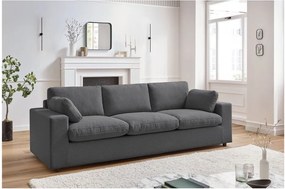 Ciemnoszara sofa 250 cm Belair – Bobochic Paris