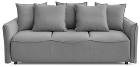 Jasnoszara rozkładana sofa 226 cm Leon – Bobochic Paris