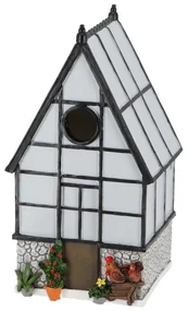 Biała budka dla ptaków Esschert Design Green House