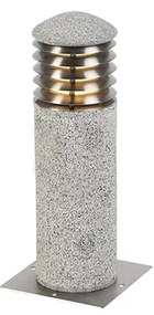 Zewnetrzna Nowoczesna lampa podłogowa zewnętrzna granitowa 40 cm - Happy Nowoczesny Oswietlenie zewnetrzne