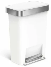 Simplehuman Pojemnik na pedały 45 l, biały