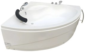 Wanna narożna NAVONA z kranami - 263 l - 135 x 135 x wys.54 cm