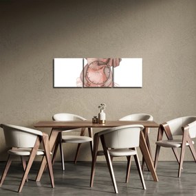 Obraz - Zwierzątko akwarelowe N⁰5 (z zegarem) (90x30 cm)