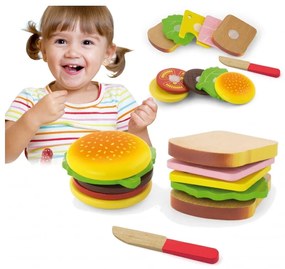 Zestaw do krojenia viga hamburger i kanapka