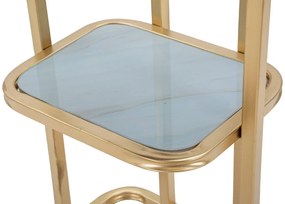 Dwupoziomowy stolik boczny, wys. 60 cm