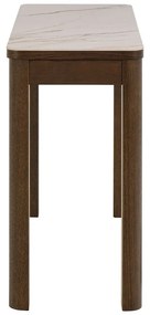 Beżowo-ciemnobrązowa konsola z ceramicznym blatem 40x100 cm Southampton – Actona