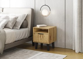 Szafka nocna na nóżkach dąb artisan - Henex 3X