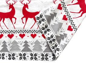 PrzytulneMieszkanie.pl PrzytulneMieszkanie.pl Pościel flanelowa DEER DREAMS białe Rozmiar pościeli: 2 szt 70 x 90 cm | 200 x 220 cm