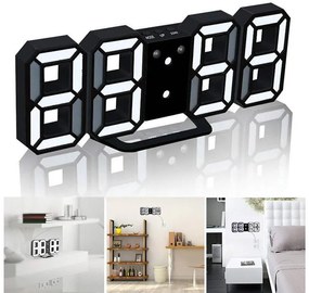 Zegar budzik elektroniczny termometr z alarmem LED