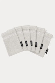 Zestaw promocyjny frotte rękawic do kąpieli SOFT, 6 szt. Jasnoszary