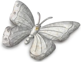 Metalowa dekoracja ścienna motyl BUTTERFLY 40 cm - różne kolory Kolor: Czerwony