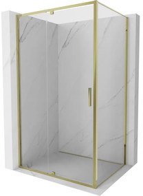Mexen Exo kabina prysznicowa uchylna 105 x 95 cm, transparent, złota - 819-105-095-50-00