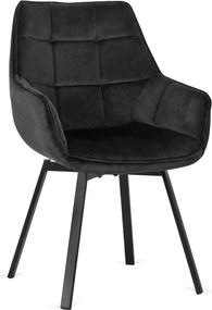 Pikowane krzesło obrotowe z lamówką Luna