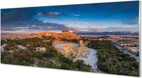 Szkło do Kuchni na Ścianę Architektura Antycznych Aten