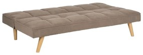 Beżowa rozkładana sofa z tkaniny szenilowej 175 cm – Ixia