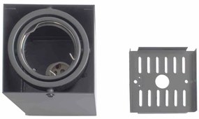 LAMPA SUFITOWA BLOCCO SZARY 1x7W GU10 LED