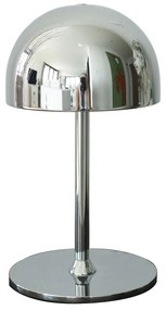 Lampa stołowa LED w kolorze srebra ze zdalnym sterowaniem i metalowym kloszem (wysokość 22 cm) Tim – Sirius