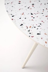 ARAMIS Stół jadalniany Okrągły 4-osobowy Lastryko Biały Nowoczesny fi.120cm