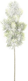 Sztuczna ośnieżona gałąź Sosna z brokatem, 55 cm