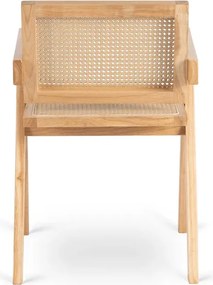 Krzesło Drewniane MADERA Dąb/Beż Ażurowe Klasyczne Retro