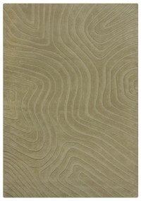 Wełniany dywan tkany ręcznie w kolorze khaki 120x170 cm Mesmerise Sage – Flair Rugs