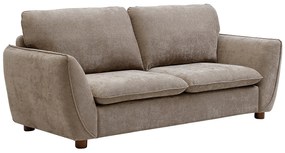 Kanapa 3-osobowa tapicerowana szarym materiałem MENARDIA