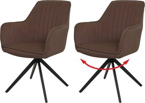 Krzesło do jadalni MCW-L79 (zestaw 2 sztuk),  brązowy