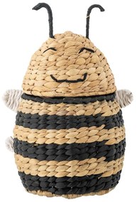 Dziecięcy kosz na zabawki z hiacyntu wodnego w naturalnym kolorze 20x18x30 cm Finn – Bloomingville Mini
