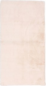 Dywan Futrzany Biały 70x130 cm Włochaty Miękki Dekoracyjny Antypoślizgowy