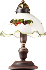 Kolarz 731.73.113 - Lampa stołowa NONNA 1xE27/75W/230V wino/truskawka