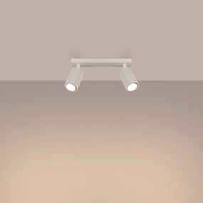 Listwa oświetleniowa 2-punktowa KARBON 2L beżowa ryflowana SOLLUX  LIGHTING