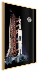 Plakat Cel podróży 40x60 cm z ramą złotą bez marginesu ARTGEIST B