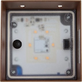 Zewnętrzna lampa ścienna rdzawobrązowa z 2 żarówkami LED IP65 Solarna - Charlene