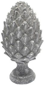 Figurka dekoracyjna Pinecone Grey 15x15x30 cm