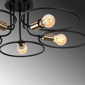 Czarna lampa sufitowa Circle – Opviq lights