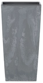 Donica ogrodowa z wkładem Urbi Square Low Beton Effect 29,5 x 29,5 x 29 cm marengo PROSPERPLAST