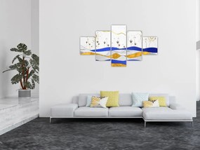 Obraz - Złote Góry (125x70 cm)
