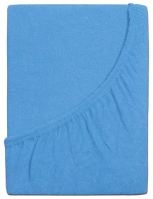 4Home prześcieradło frotte Perfect niebieski, 90 x 200 cm