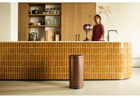 Stalowy kosz na śmieci z pedałem w kolorze brązu 30 l NewIcon – Brabantia