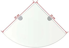 Transparentna półka narożna - Atrosa 2X