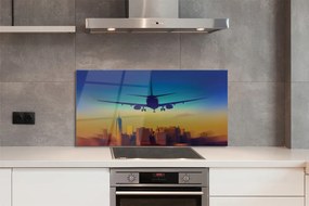 Panel nad Blat Kuchenny Samolot o Zachodzie Słońca