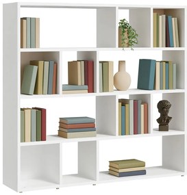 Biały otwarty regał na książki A7-T25