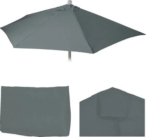Pokrowiec na półokrągły parasol Lorca,  antracyt