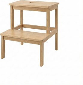 Bambusowy taboret ze schodkiem KROK, wys. 46 cm