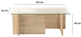 Stolik konferencyjny New Escape Travertine