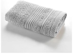 Jasnoszary bawełniany ręcznik frotte 30x50 cm Tendresse – douceur d'intérieur