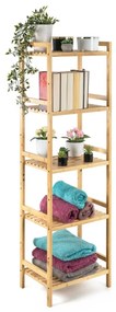 G21 Regał bambusowy, 5 półek, 5 pięter
