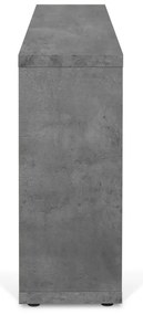 Szary regał w dekorze betonu 150x83 cm Berlin – TemaHome