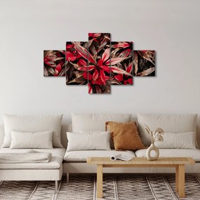 Obraz czerwonych płatków (125x70 cm)