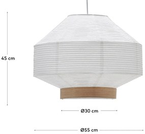 Biały abażur ø 55 cm Hila – Kave Home